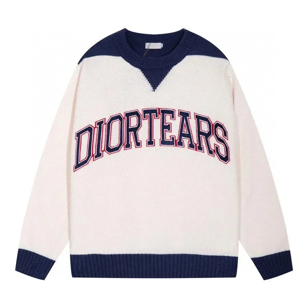 Saint Tears DIORTEARS White/Navy Sweater