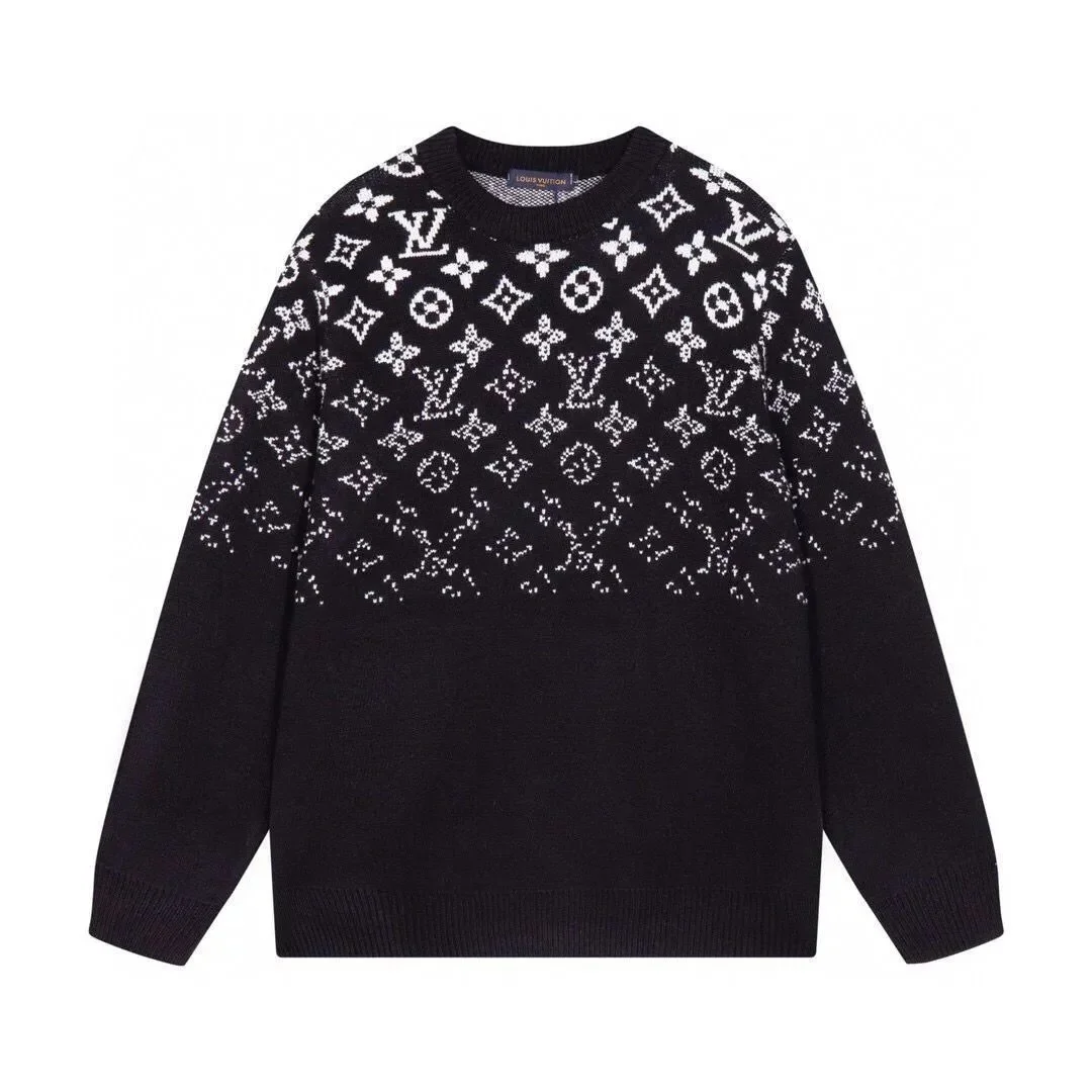 Louis Vuitton Monogram Crewneck Sweater Black