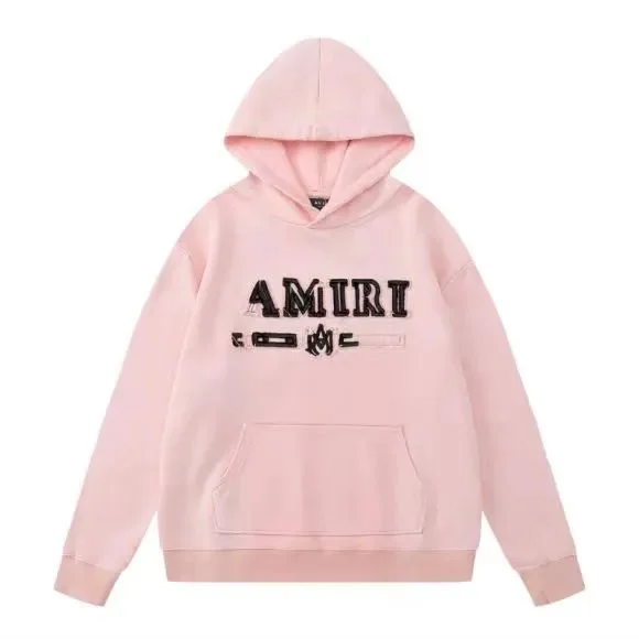 Amiri Pink AMRI Hoodie Sweatshirt