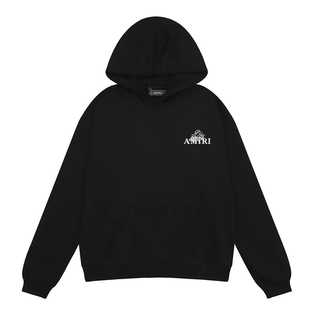 Amiri Black AMIRI Logo Hoodie