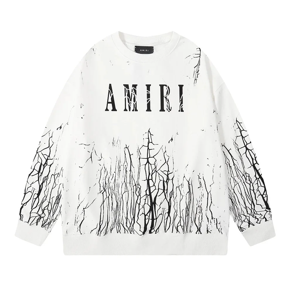 Amiri White Tree Print Oversized Sweatshirt