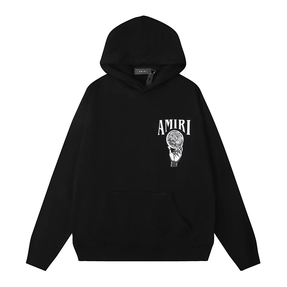 Amiri Hoodie Black Moon Print Sweatshirt