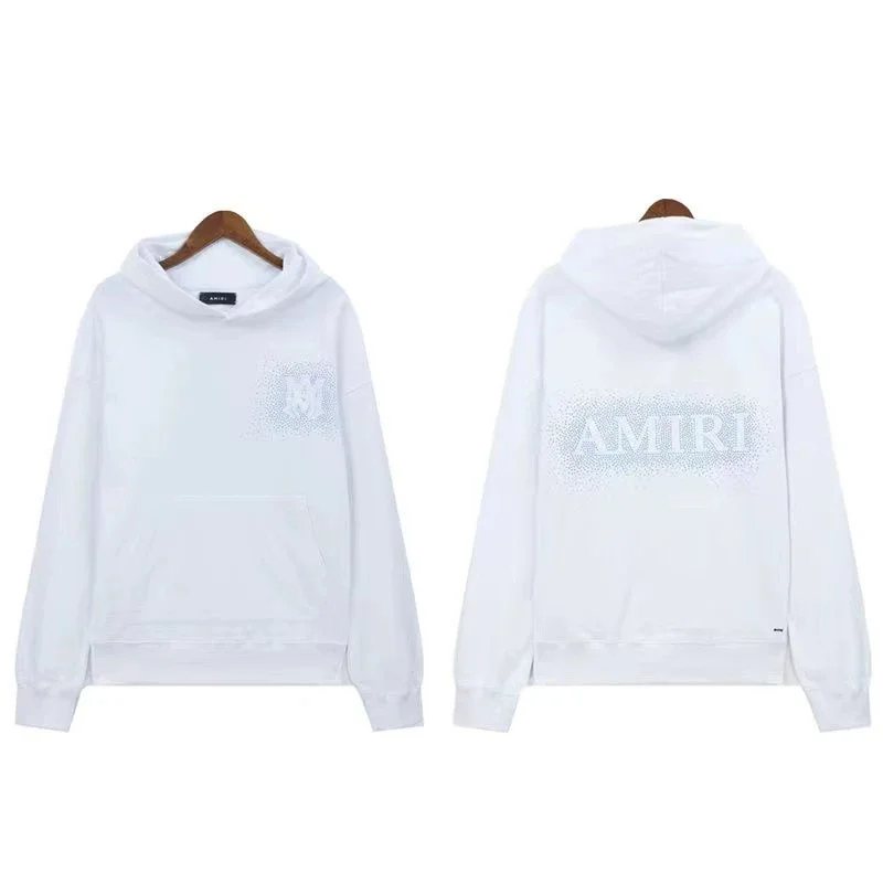 Amiri Amiri White AMRI Hoodie Sweatshirt White - 1