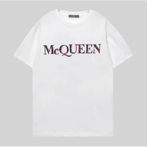 Alexander McQueen MCQUEEN Logo White T-Shirt