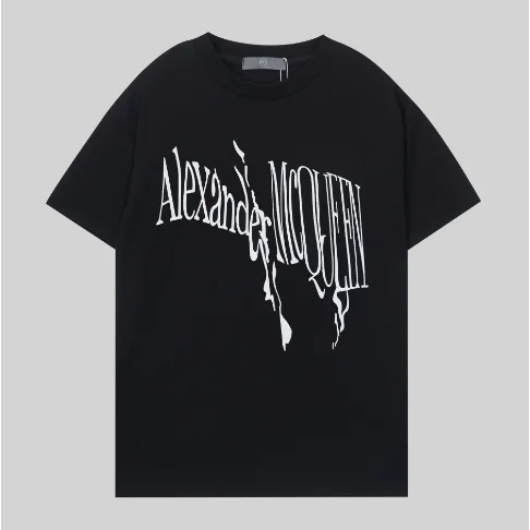 Alexander McQueen Black 'Distorted Logo' T-Shirt