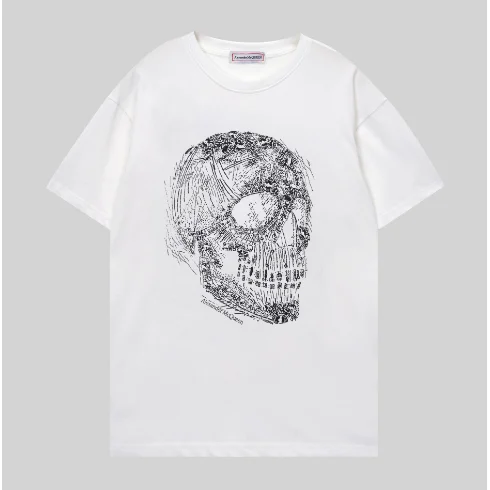 Alexander McQueen Skull Print T-Shirt White