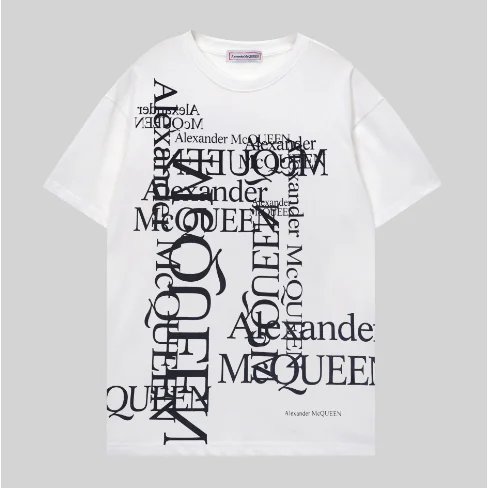 Alexander McQueen Typography Print T-Shirt White