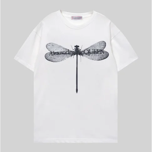 Alexander McQueen Dragonfly Print T-Shirt White