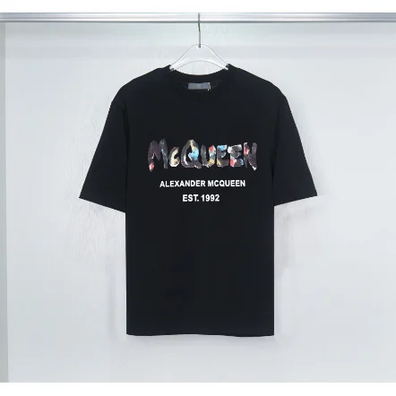 Alexander McQueen MCQUEEN EST. 1992 Black T-Shirt