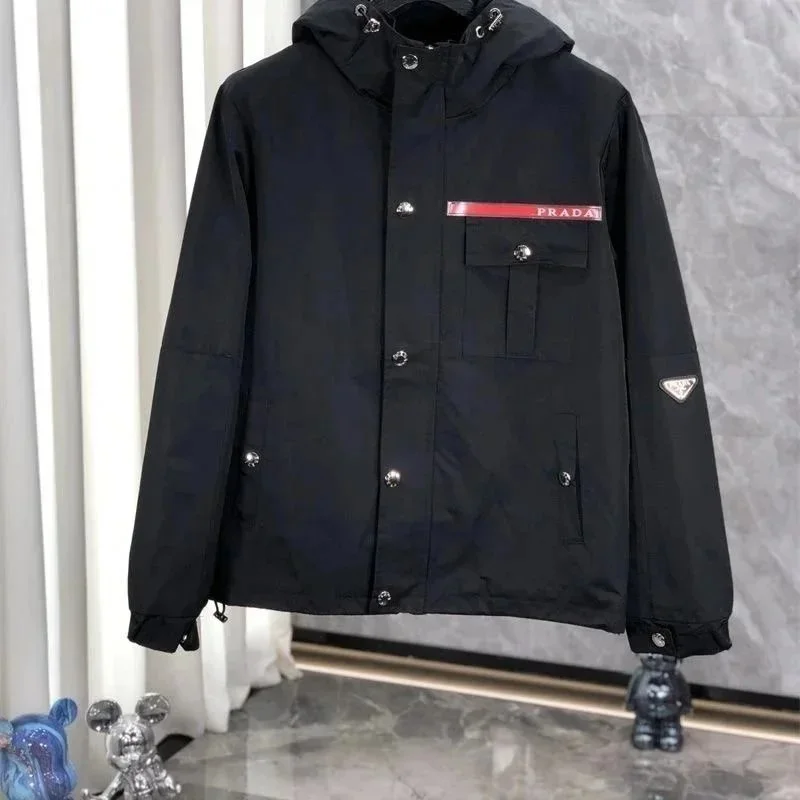 Prada Black Logo Panel Jacket