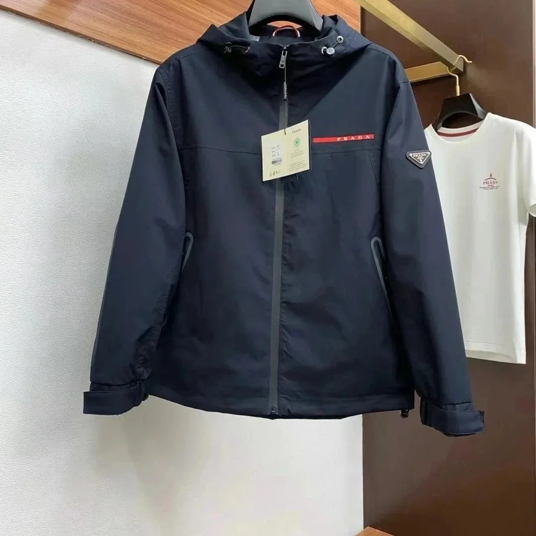 Prada Navy Blue Windbreaker Jacket