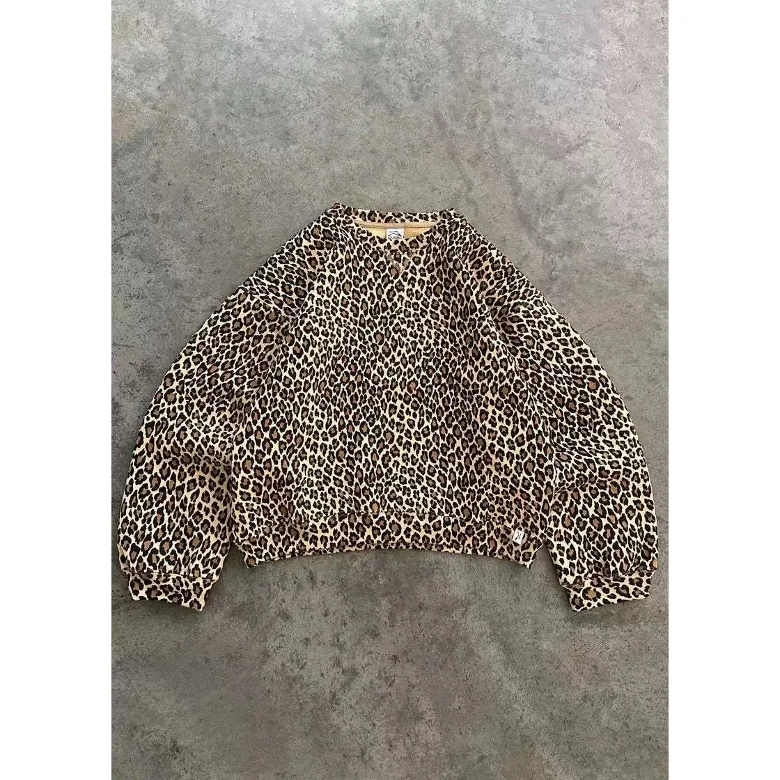 Leopard Print Oversized Sweatshirt