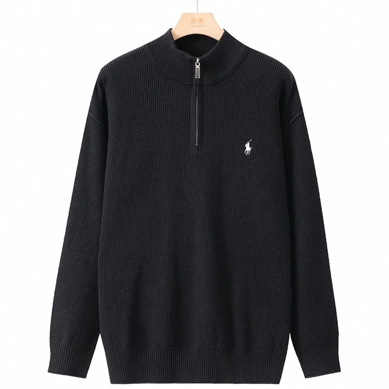 Polo Ralph Lauren Quarter-Zip Sweater Black Men's