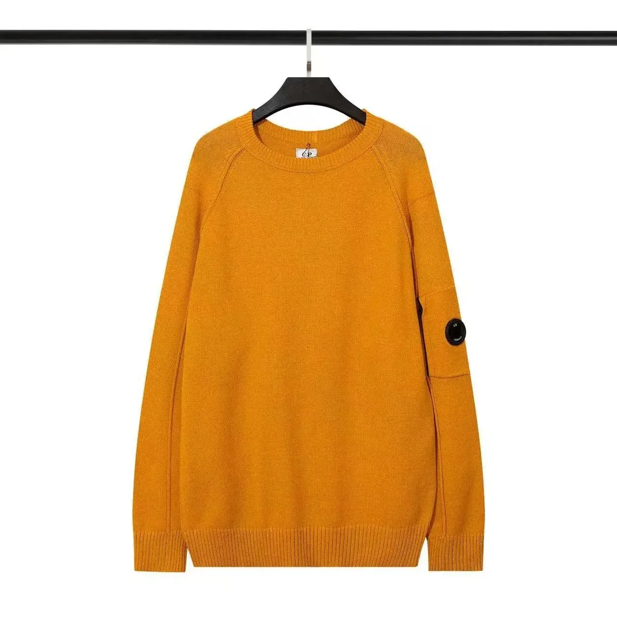 C.P. Company Mustard Solid Sweater