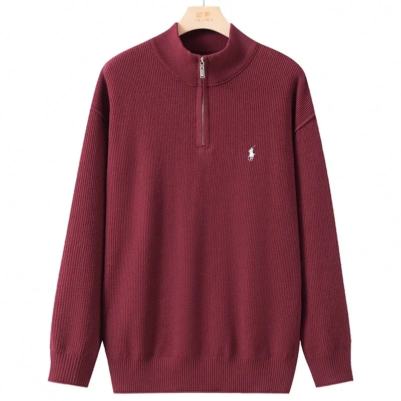 Polo Ralph Lauren Quarter-Zip Sweater Wine Red
