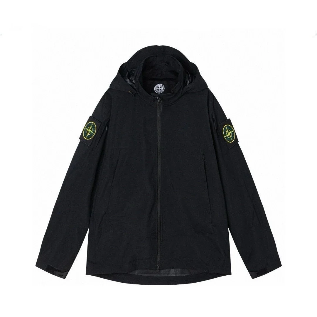 Stone Island 68-15 Black Hooded Jacket