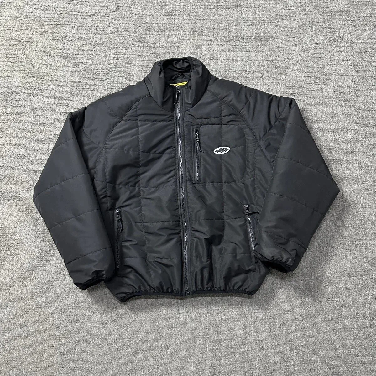 Black Quilted Puffer Jacket