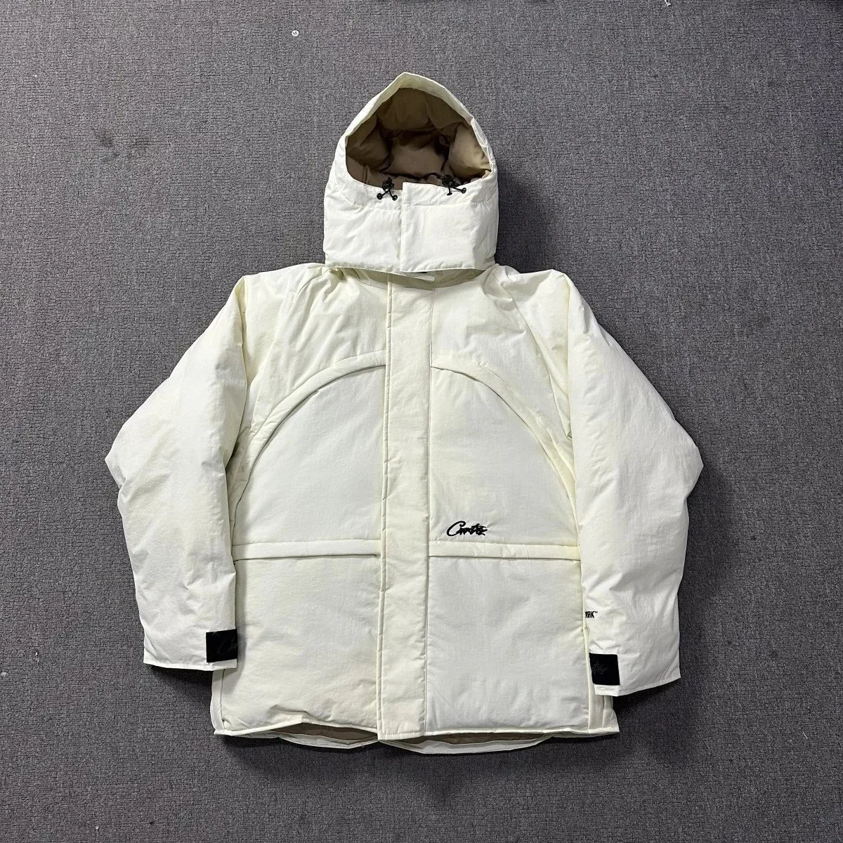 883 Beige Mid-Length Parka