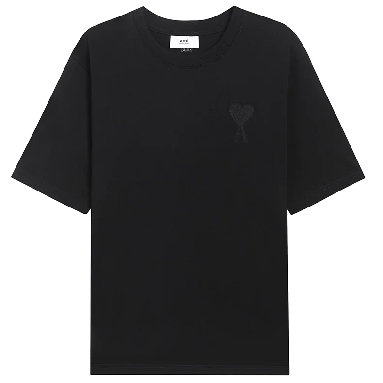 Ami Paris Ami de Coeur Black T-Shirt