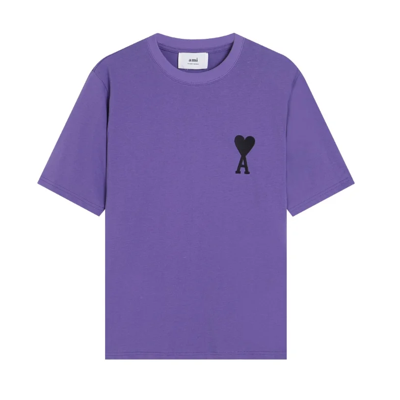 Ami Purple AMI Heart A T-Shirt