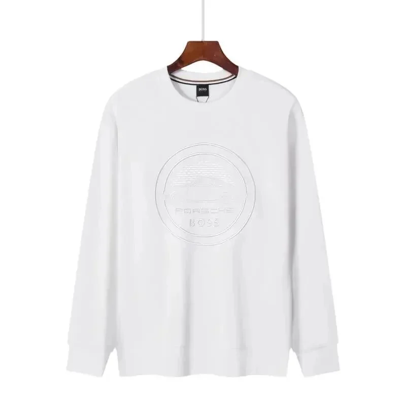 HUGO BOSS White Porsche Embroidered Sweatshirt