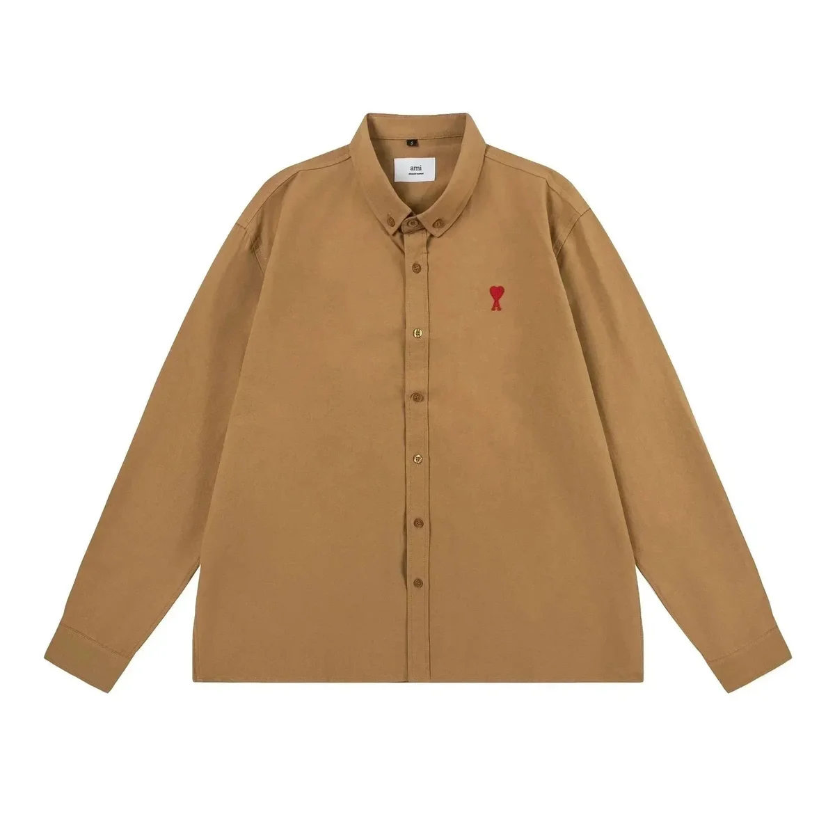 Ami Brown AMI Heart Long Sleeve Shirt