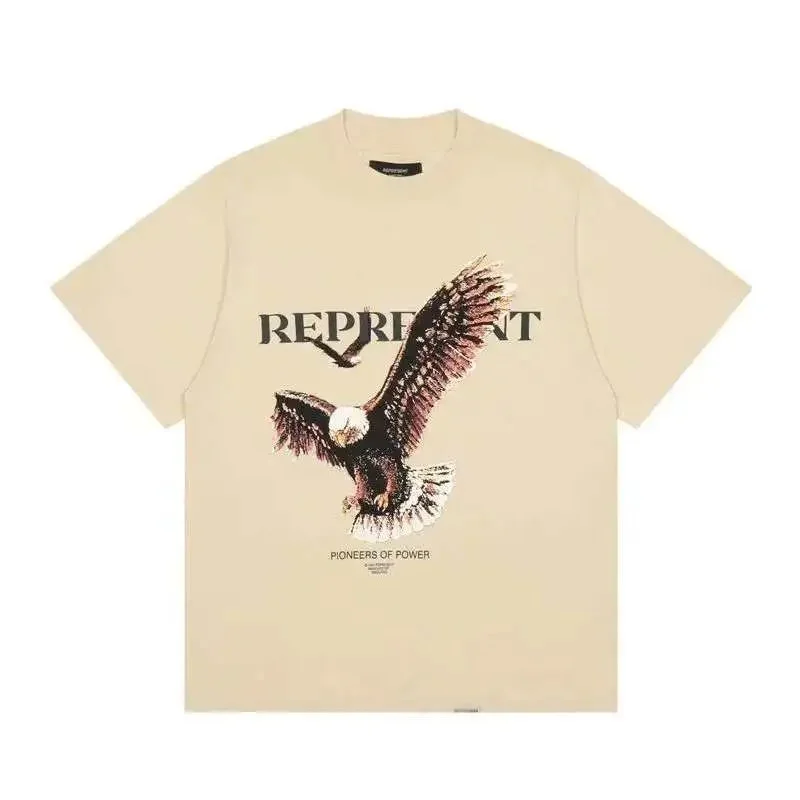 Represent Pioneers of Power Eagle T-Shirt Beige T-Shirts