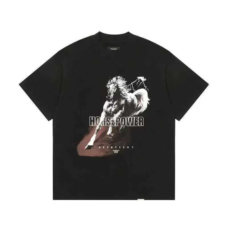 Represent Horsepower Black T-Shirt