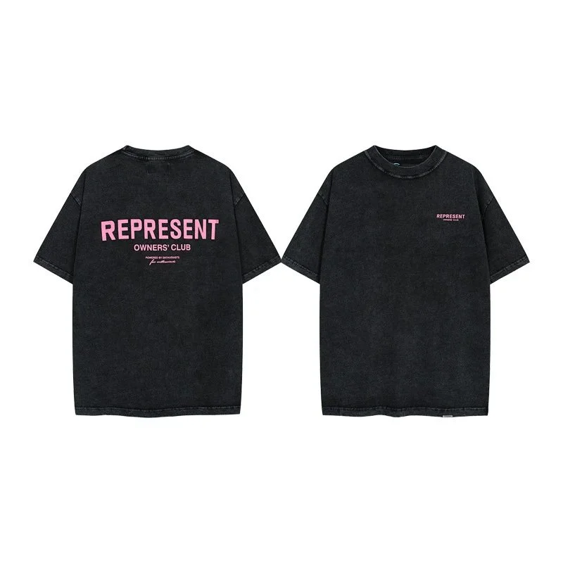 Represent Owners Club Black Pink T-Shirt