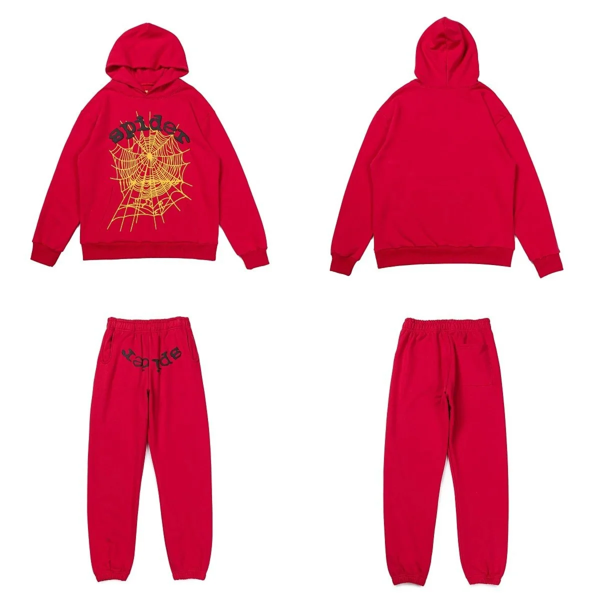 Palm Angels Spider Red Tracksuit Set