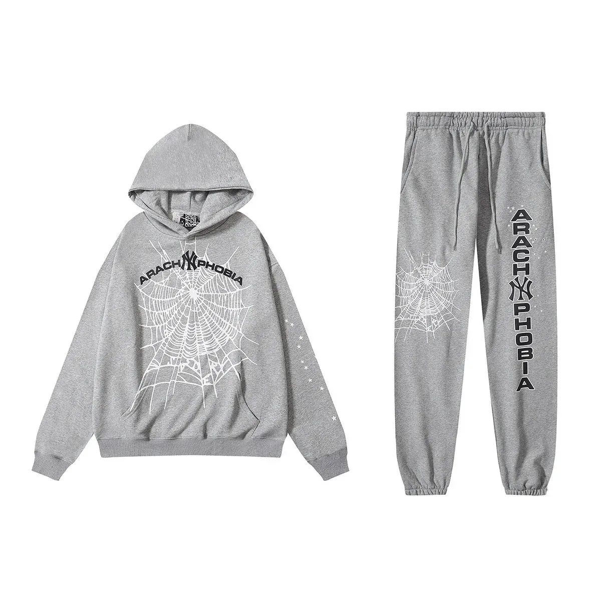 Arachnophobia Grey Hoodie & Pants Set