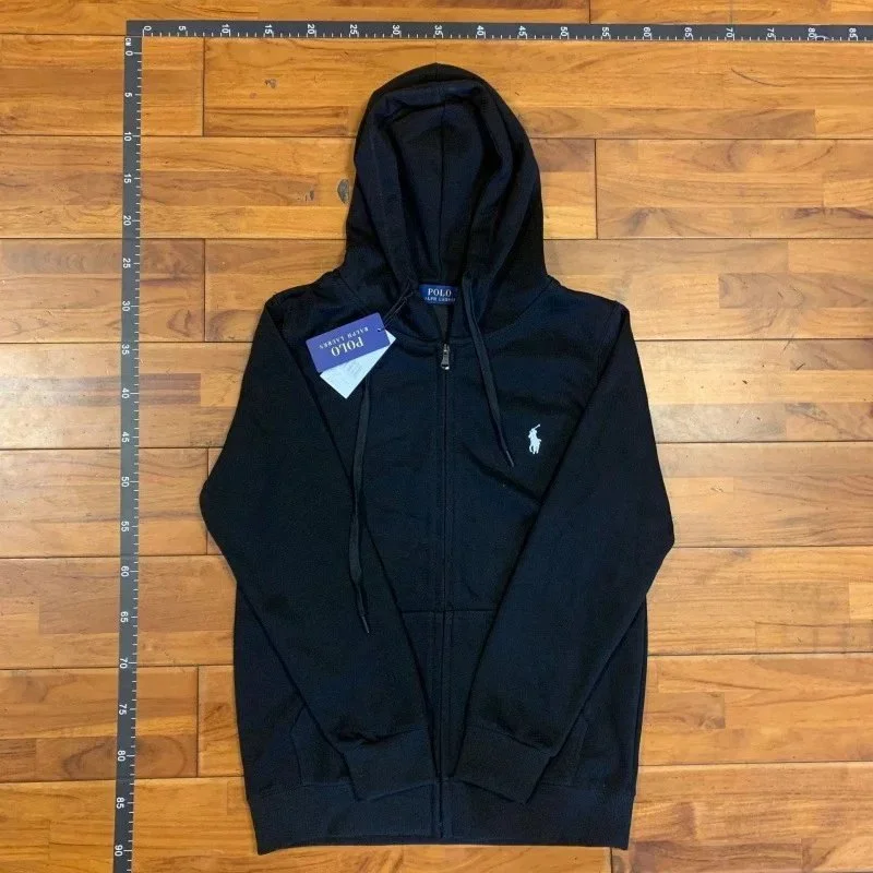 Polo Ralph Lauren Black Zip-Up Hoodie