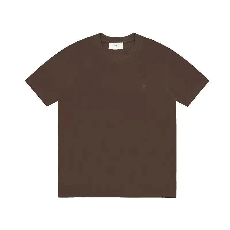 Solid Brown Cotton T-Shirt