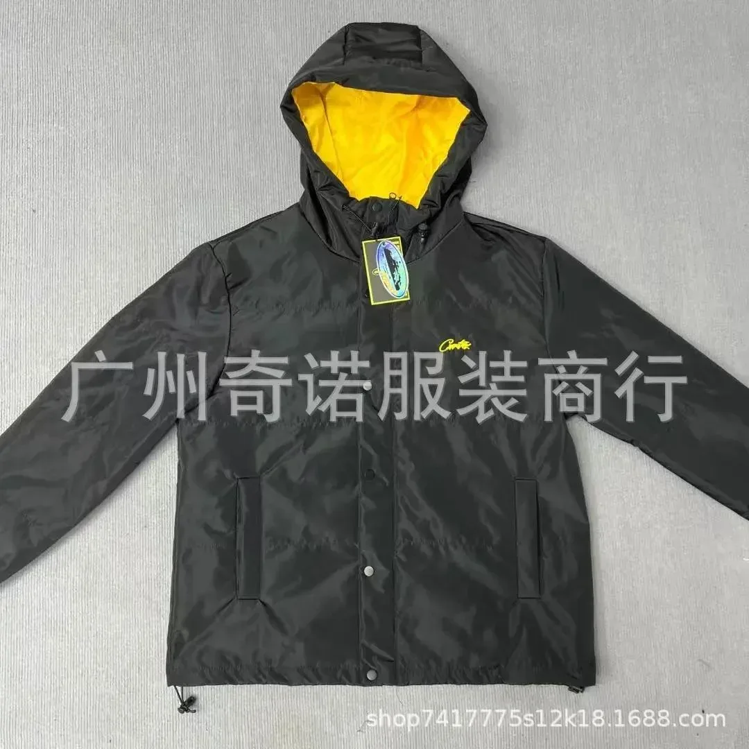 Black Yellow Lining Parka Jacket