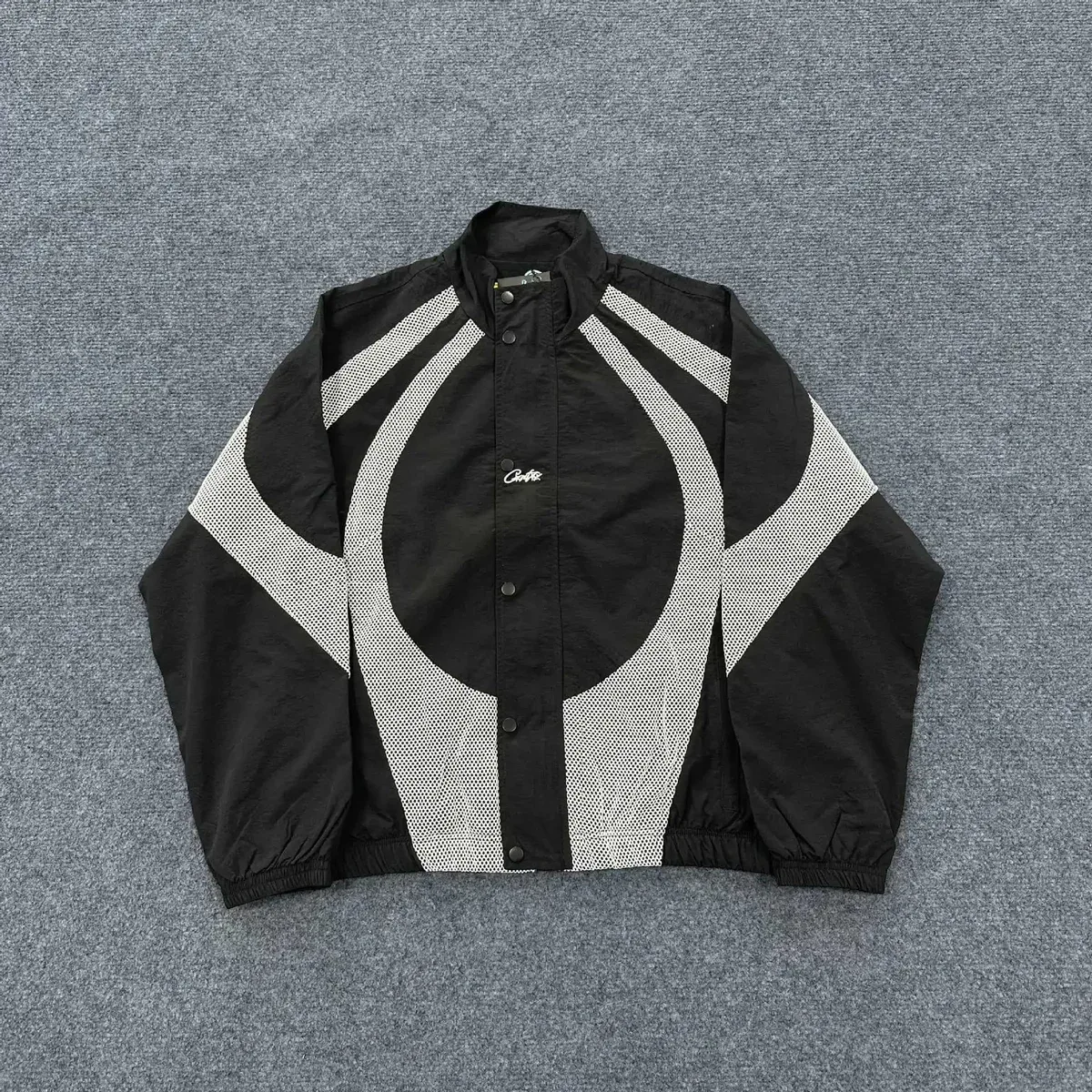Black & White Contrast Panel Jacket