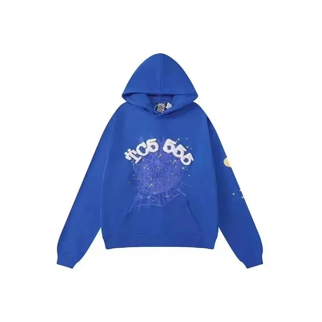 Blue IC5 555 Embroidered Hoodie