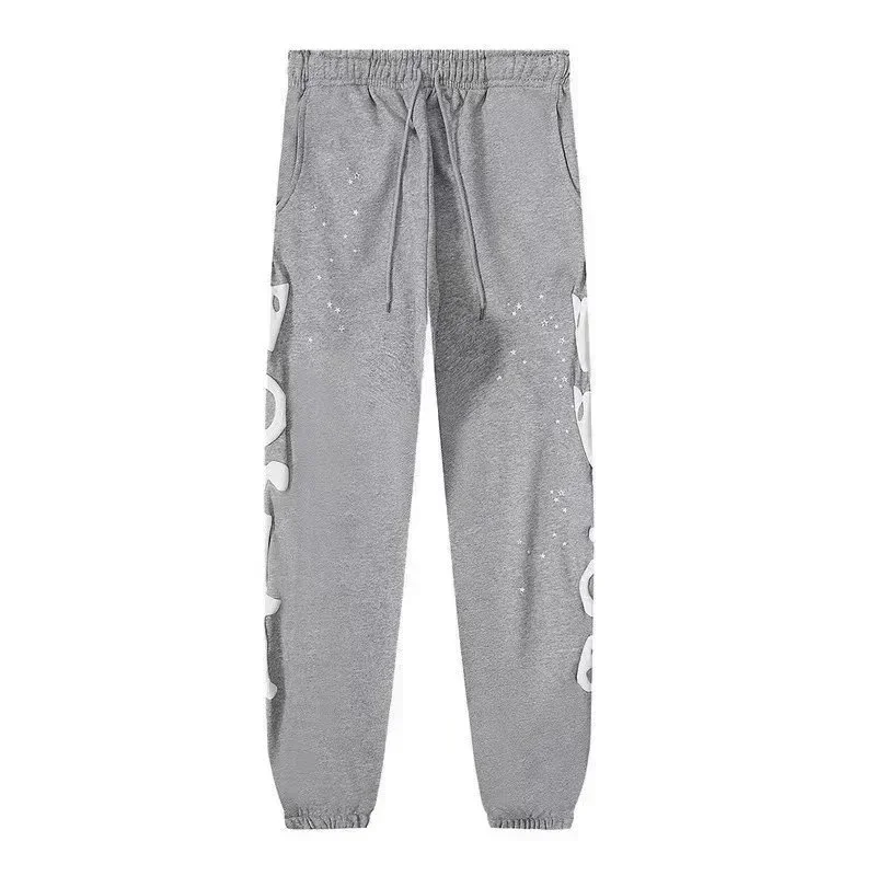 Gray Star Print Sweatpants