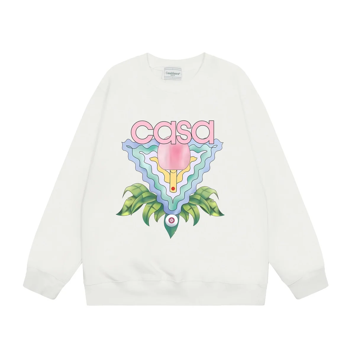 Casablanca Casa Blanca Casa Graphic Sweatshirt White White - 1