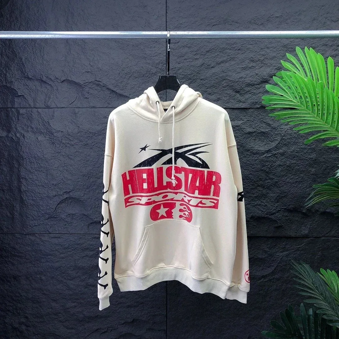Hellstar Studios White 'HELLSTAR SPORTS' Hoodie