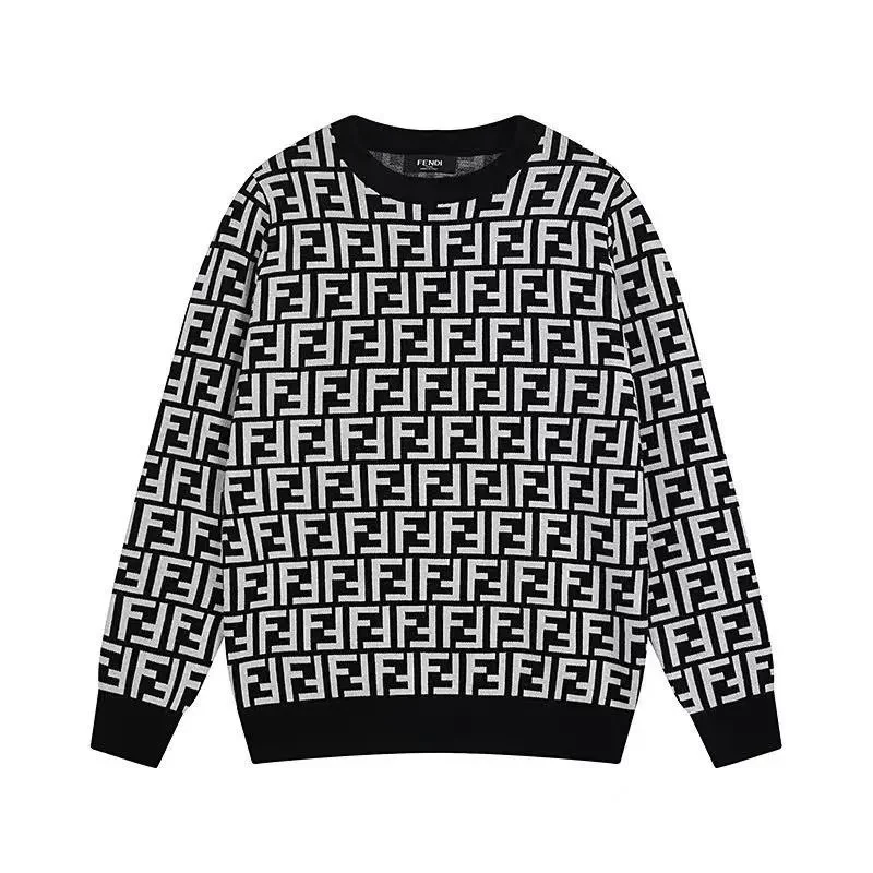 Fendi FF Logo Sweater Black/White