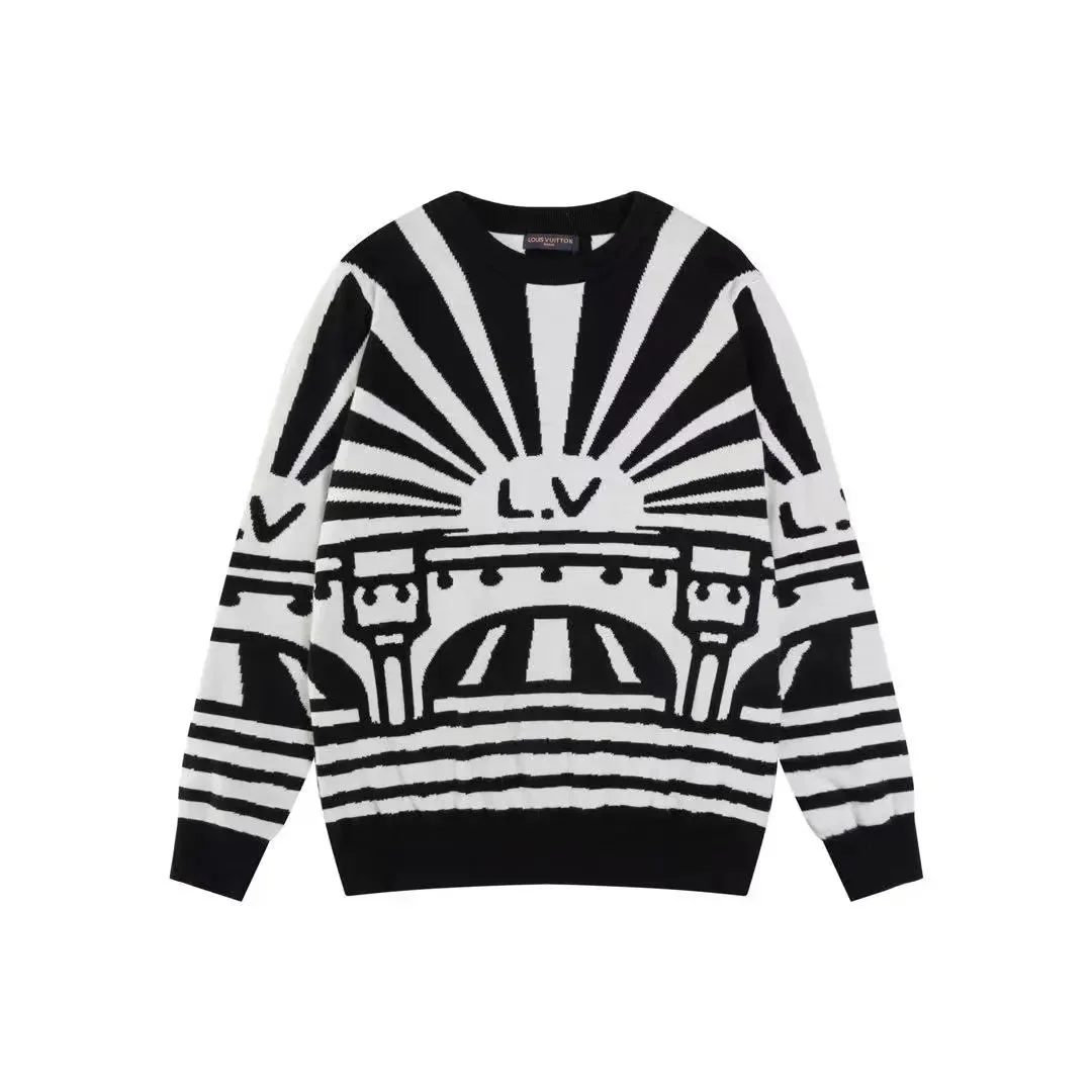 Louis Vuitton L.V. Graphic Knit Sweater Black/White