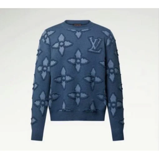 Louis Vuitton Monogram Crewneck Sweater Blue