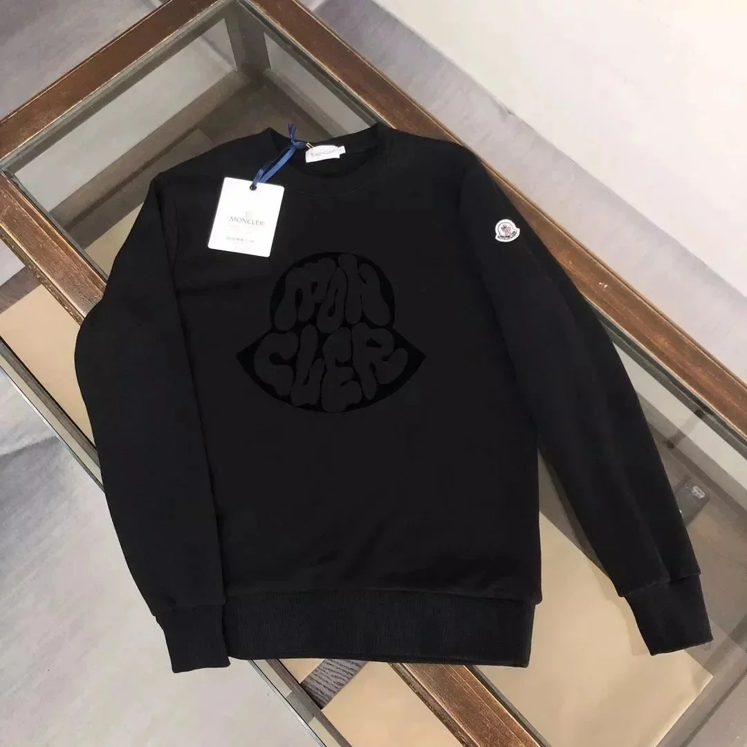 Moncler Black Logo Crewneck Sweatshirt