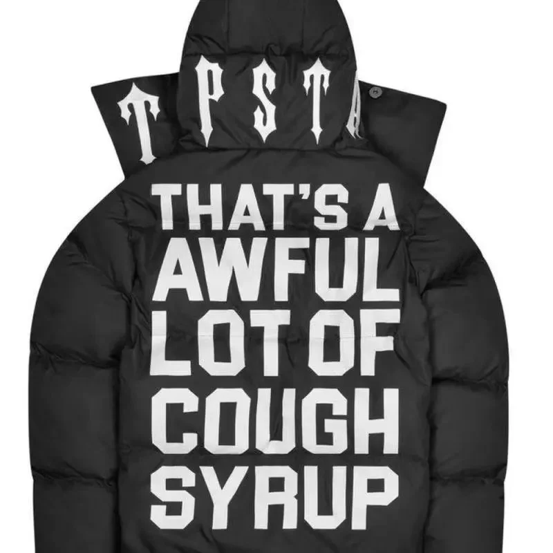 Trapstar 'THAT'S A LOT OF COUGH SYRUP' Black Parka