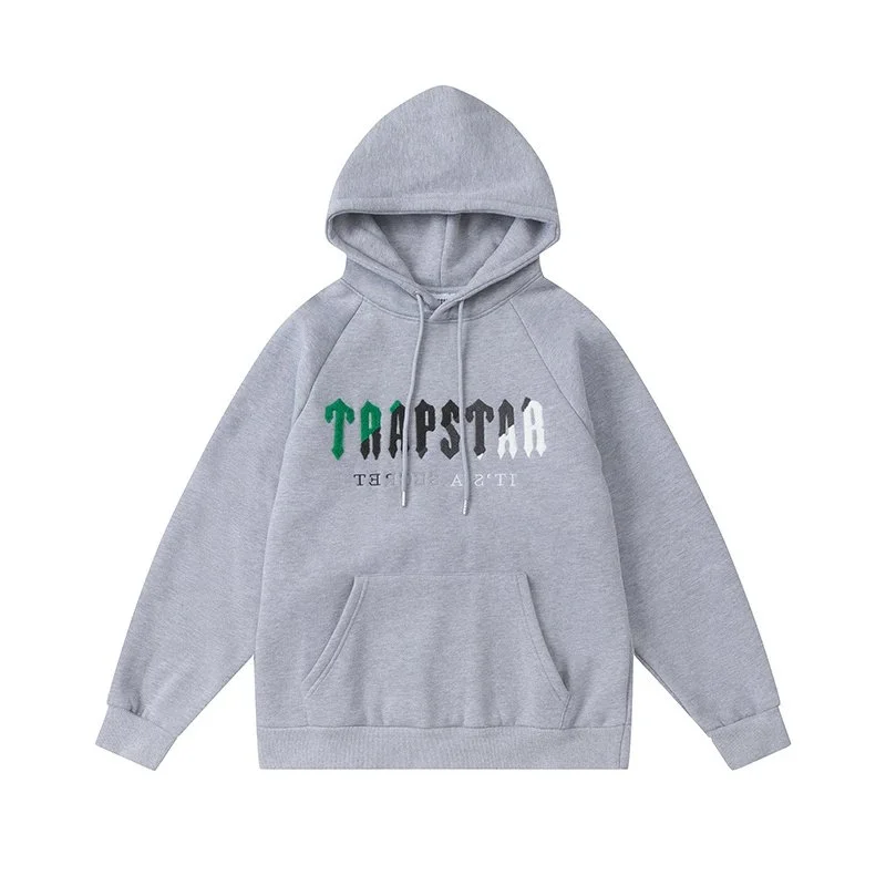 Trapstar Grey TRAPSTAR Hoodie Sweatshirt