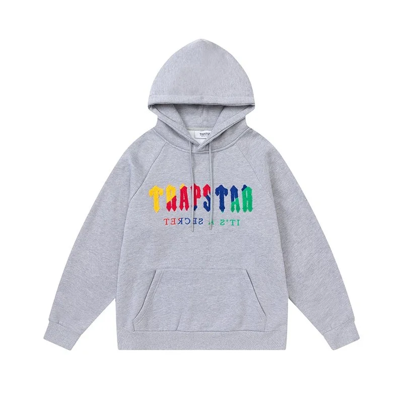 Trapstar Grey Rainbow 'It's a Secret' Hoodie