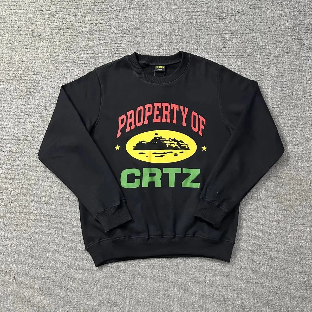 Corteiz Property Of CRTZ Black Hoodie