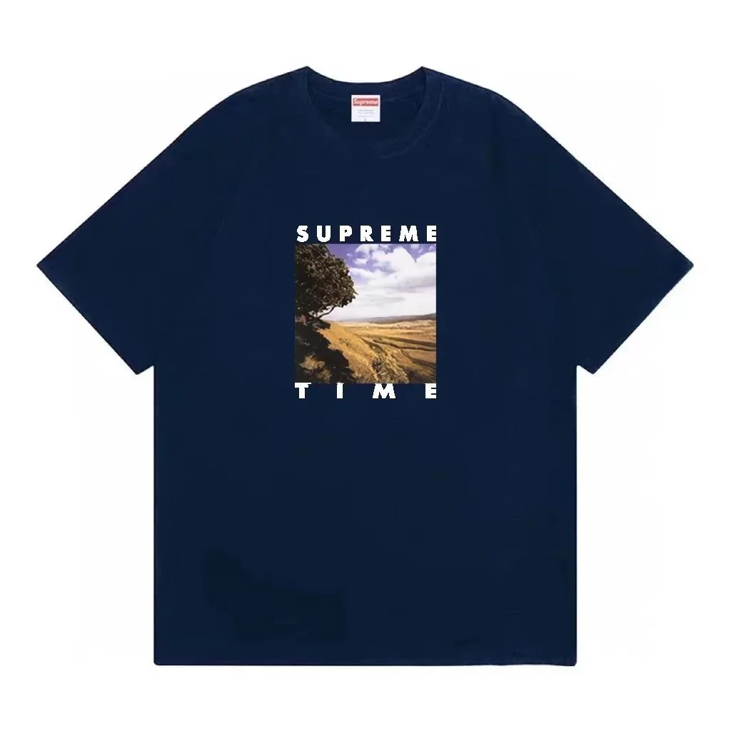 Supreme Time Print T-Shirt 49藏青 T-Shirts