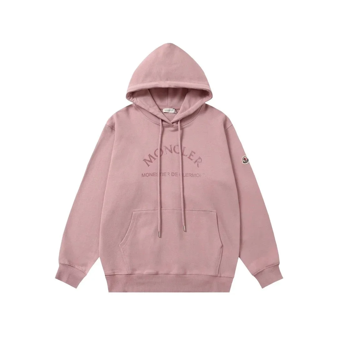 Moncler Pink Monogram Hoodie Sweatshirt