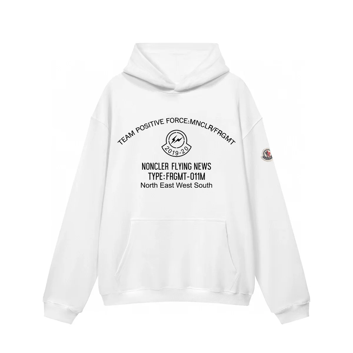 Moncler Flying News White Hoodie